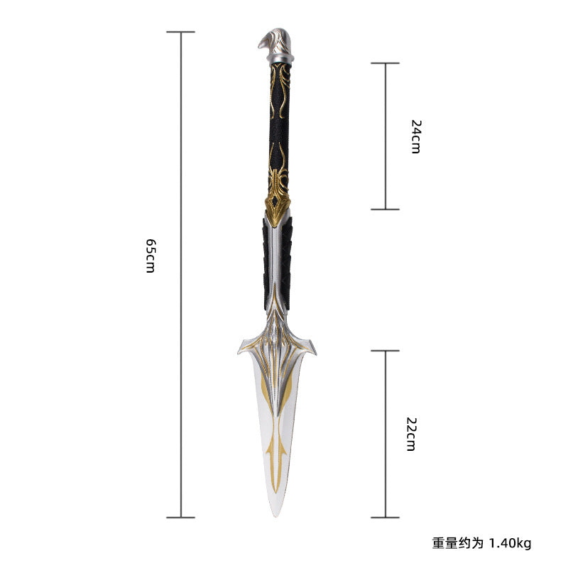 Game props Assassin's Creed 8 Odyssey Leonidas' Spear Metal 1:1 COS model unsharpened