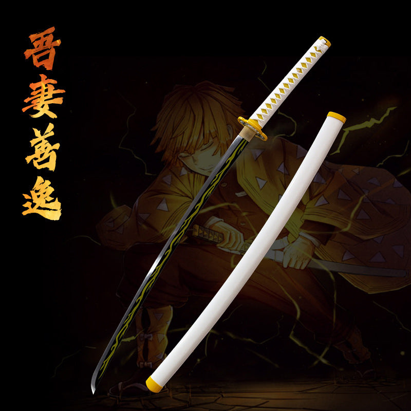 Demon Slayer Swords s,zenitsu sword, Manga Katana,1060 high manganese steel - Steel myth