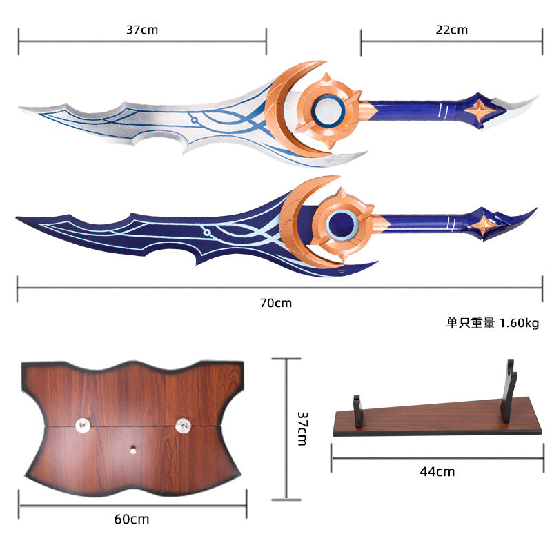 Anime swords Solo Leveling sword the Night Blade Moon Shadow Double Blade Metal