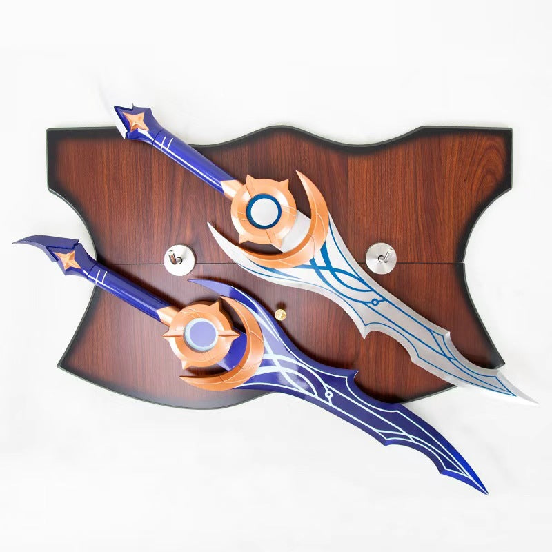 Anime swords Solo Leveling sword the Night Blade Moon Shadow Double Blade Metal