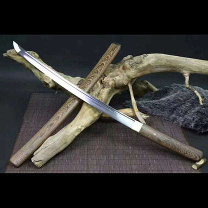 Iaido wakizashi, high carbon steel, pure handmade Japanese sword - Steel myth