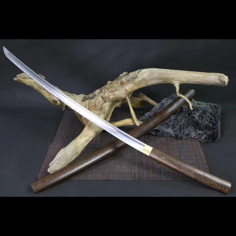 Iaido wakizashi, high carbon steel, pure handmade Japanese sword - Steel myth