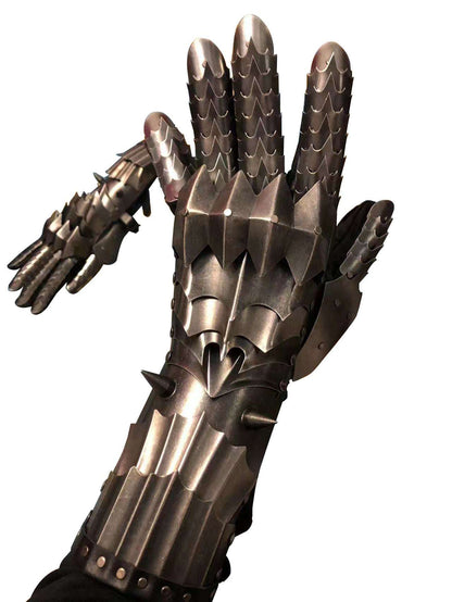Lord Of The Rings Sauron metal steel gloves armor 1 to 1 wearable ring hand armor