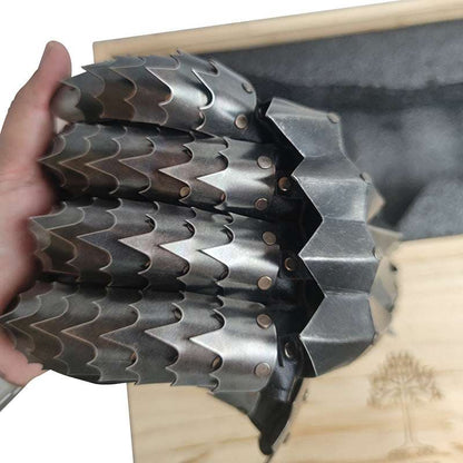 Lord Of The Rings Sauron metal steel gloves armor 1 to 1 wearable ring hand armor