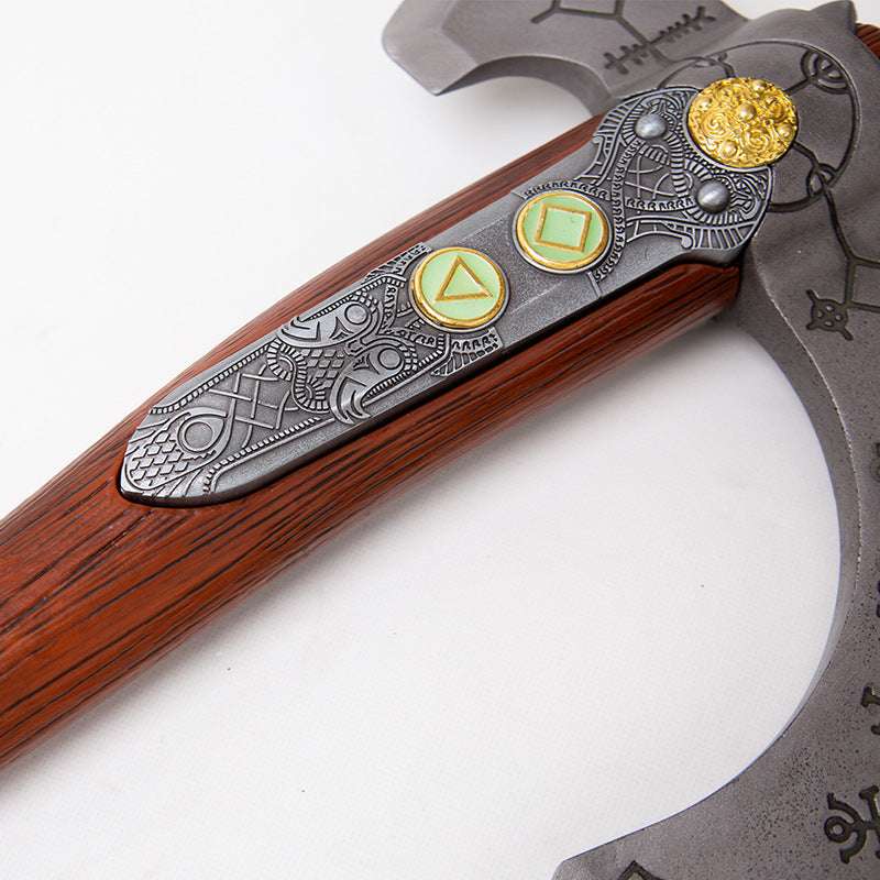 God of War 4 5 Kratos Tomahawk Leviathan Axe 1 to 1 All Metal