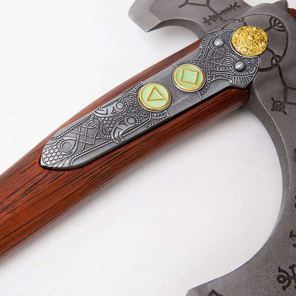 God of War 4 5 Kratos Tomahawk Leviathan Axe 1 to 1 All Metal