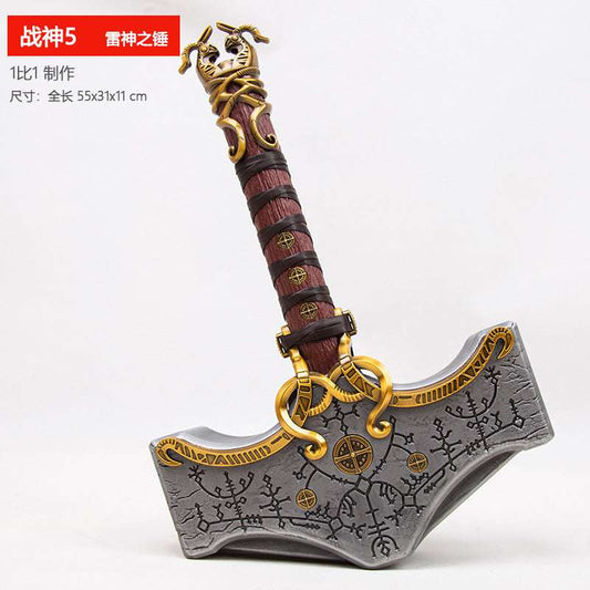 God of War 5 Thor hammer all metal 1 to 1 gods dusk saomaoerneil Game