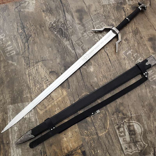 The Witcher 3: Wild Hunt - Geralt of Rivia's Silver Sword & Chimera Steel Sword (Game Prop Weapons)