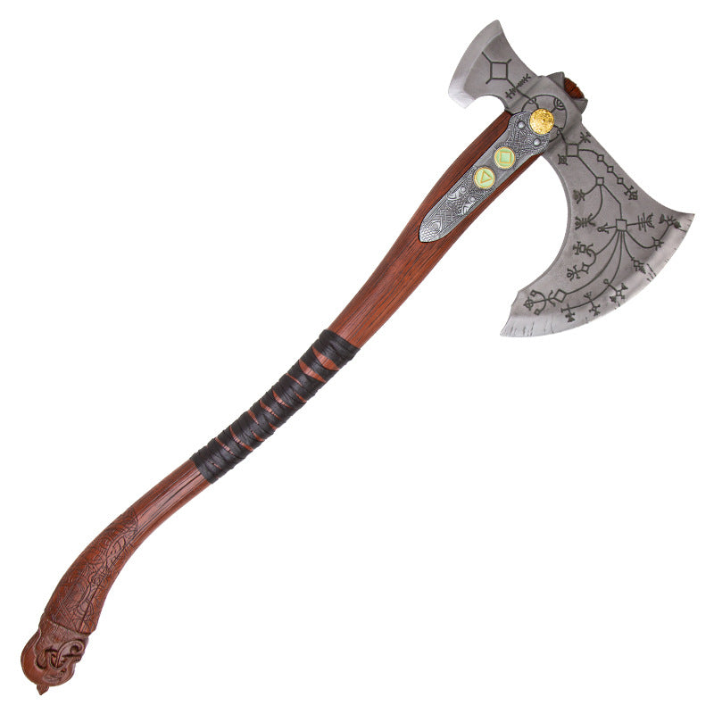 God of War 4 5 Kratos Tomahawk Leviathan Axe 1 to 1 All Metal