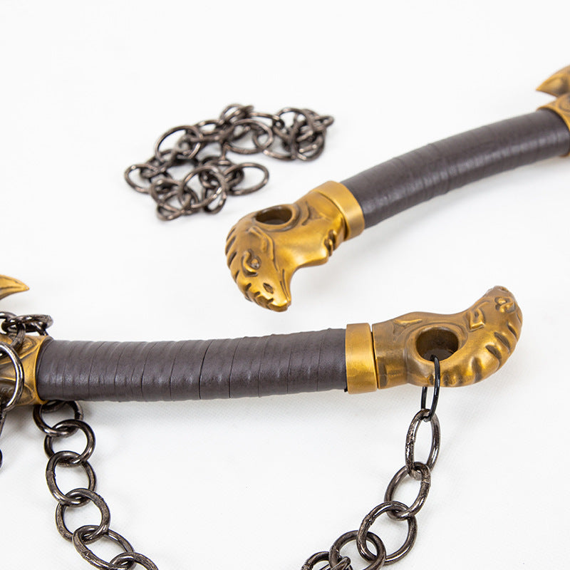 God of War 5 Blade of Chaos Reforged Edition Kratos Chaos Double-Edged Chain Knife 1:1 Metal