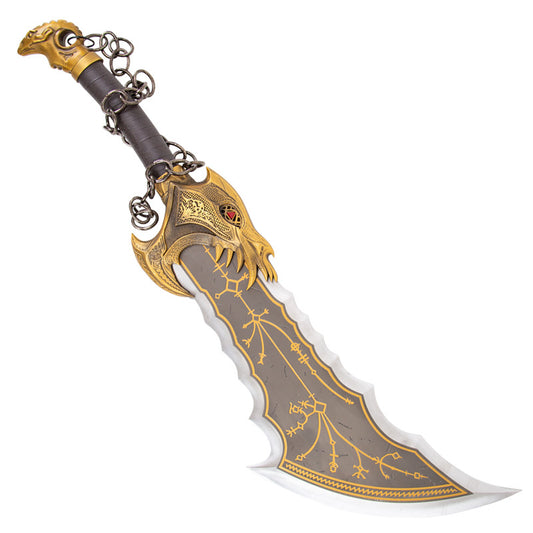 God of War 5 Blade of Chaos Reforged Edition Kratos Chaos Double-Edged Chain Knife 1:1 Metal