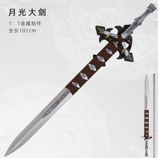 Blood borne Moonlight Sword Ludwig Langrisser Metal 1:1 Game Surrounding cos