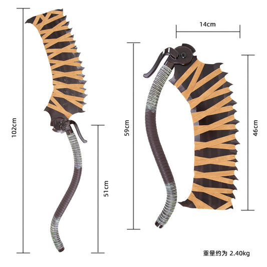 Blood borne meat saw blade serrated blade retractable sacred moonlight surrounding