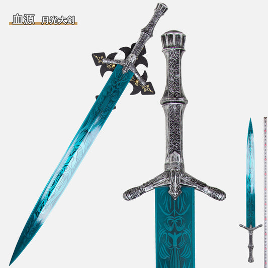 Game blood borne curse Ludwig sword Moonlight sword metal 1 to 1COS