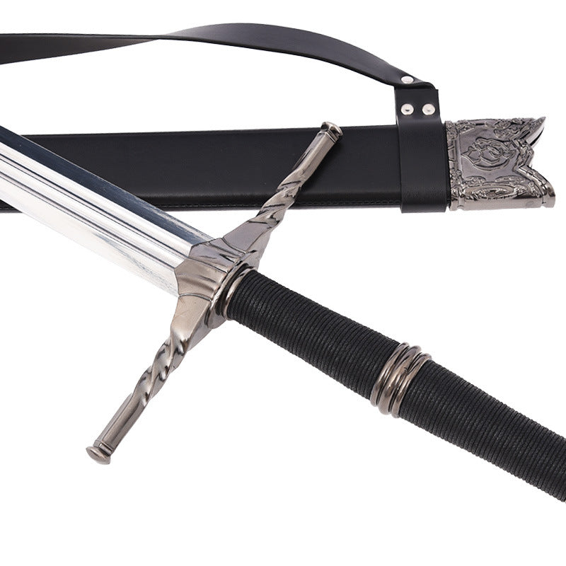 The Witcher 3: Wild Hunt - Geralt (White Wolf)’s Silver Sword and Steel Sword Game Equipment for COSplay Props