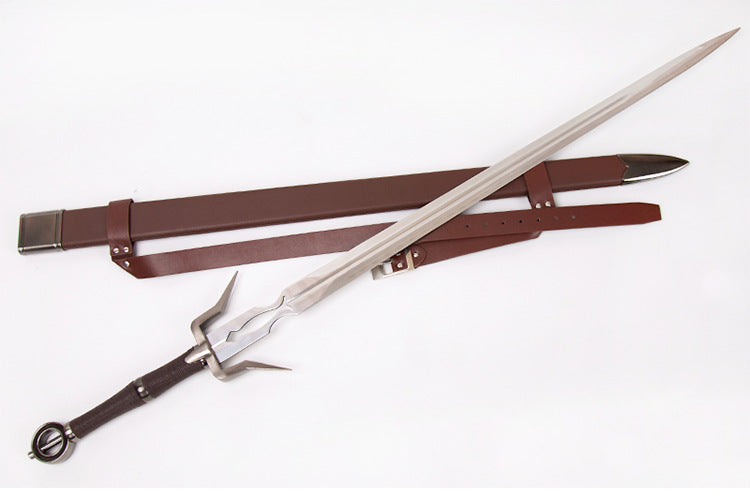 The Witcher 3: Wild Hunt - Ciri's Silver Sword (Daughter of Geralt the White Wolf) - Full - Metal 1:1 Scale COSplay Weapon Prop