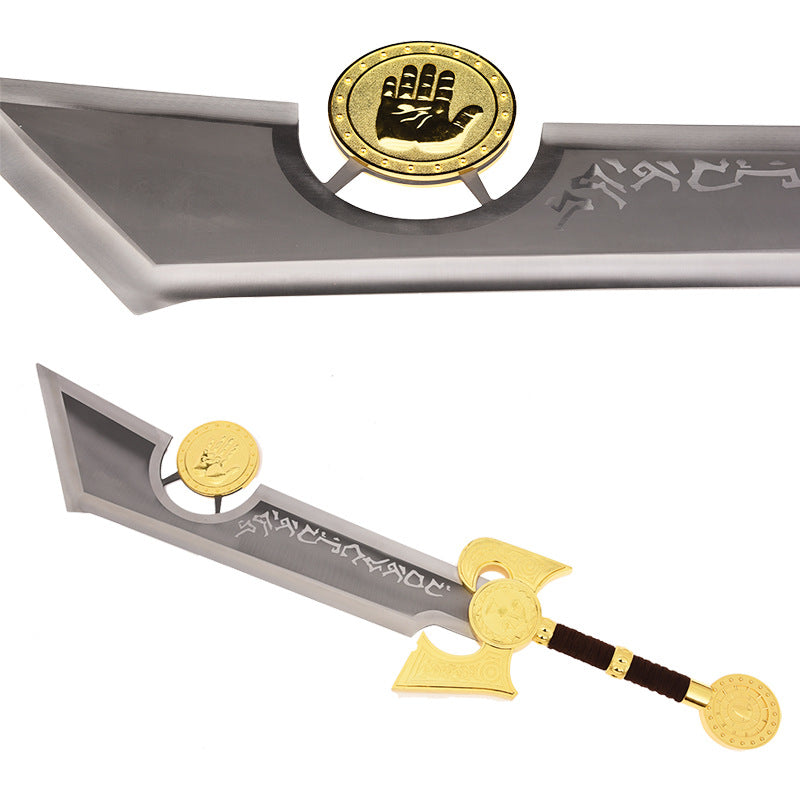Warcraft Game Surrounding Paladin Ash Messenger 1:1 Full Metal Sword Weapon Prop Model
