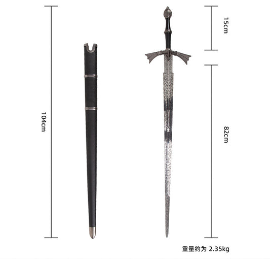 Game of Thrones House of the Dragon  Dark Sisters Sword Conqueror King Aegon Black Fire Sword Weapon