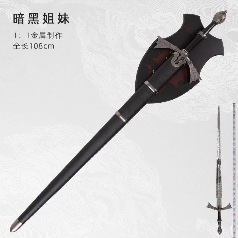 Game of Thrones House of the Dragon  Dark Sisters Sword Conqueror King Aegon Black Fire Sword Weapon
