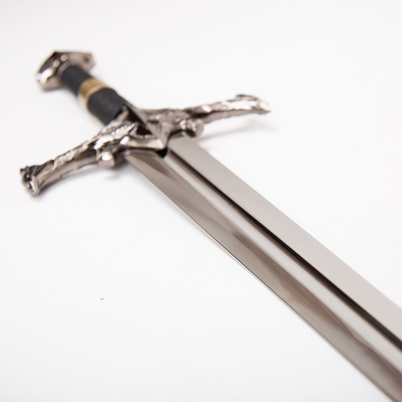 Game of Thrones House of the Dragon Conqueror King Aegon with Sword Black Fire Sword