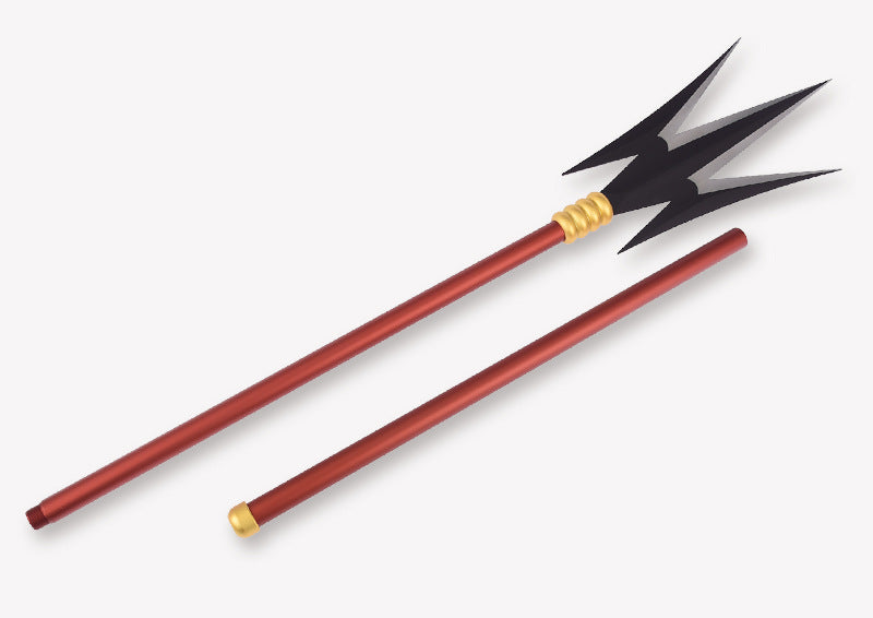 One Piece Charlotte Kata Ku Chestnut Trident Long Gun Spear Metal Weapon