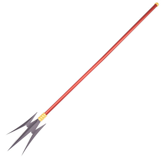 One Piece Charlotte Kata Ku Chestnut Trident Long Gun Spear Metal Weapon