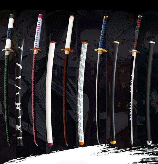 Demon Slayer Swords s,zenitsu sword, Manga Katana,1060 high manganese steel