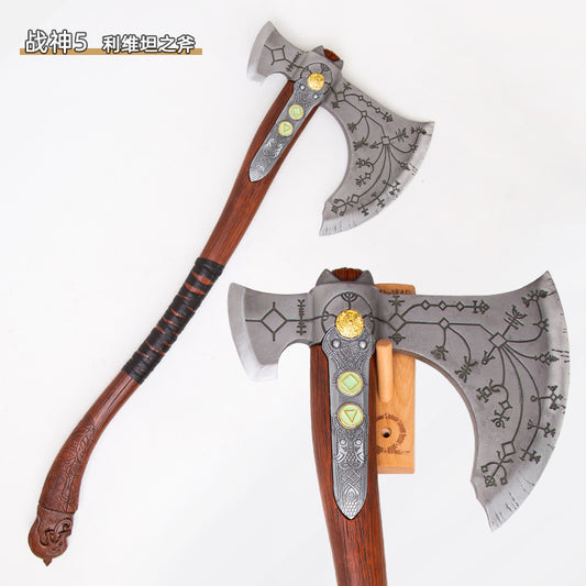 God of War 4 5 Kratos Tomahawk Leviathan Axe 1 to 1 All Metal