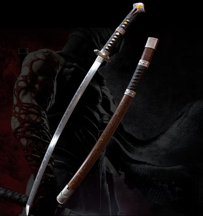 Ninja Dragon Sword Legend, Ninja Dragon Evil Sword, 609 pattern steel - Steel myth