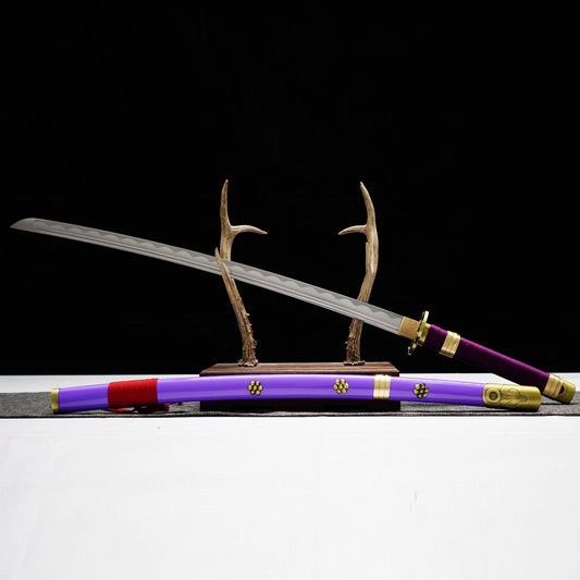 One Piece Sword ,zoro swords,manga katana,Enma,1045 Carbon Steel - Steel myth