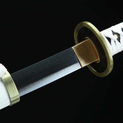 One Piece Sword ,zoro swords,manga katana,Wado Ichimonji,1045Carbon Steel - Steel myth