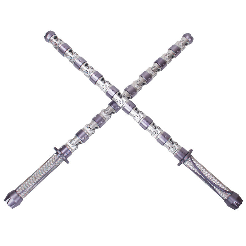 Marvel Fulian Black Widow Widow Sister Natasha Double Whip Stick Metal Weapon Scarlett Johansson Equipment Model Props