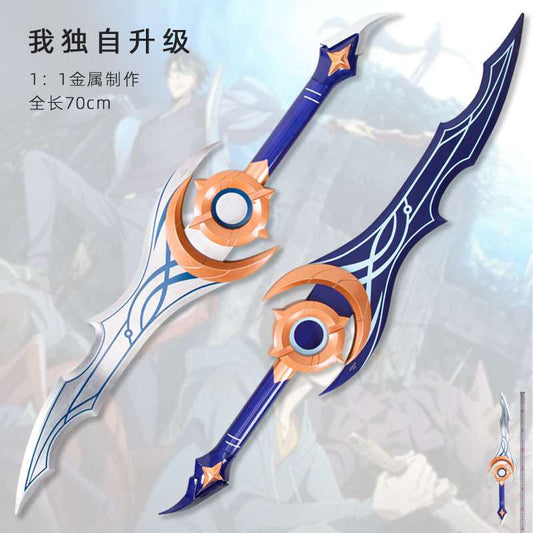 Anime swords Solo Leveling sword the Night Blade Moon Shadow Double Blade Metal