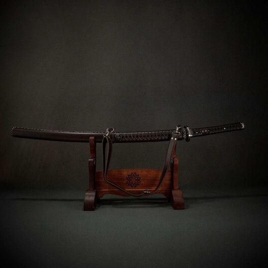 The Walking Dead, Michonne, 1060 high manganese steel blackened grinding process, covered with soil and burned blade