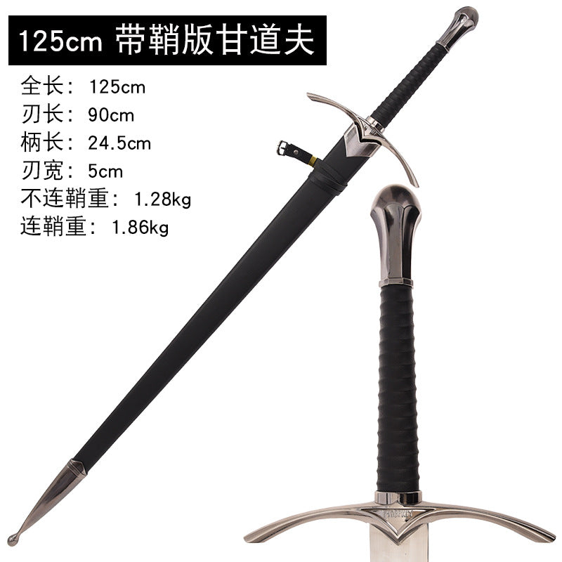 The Lord Of The Rings, manga katana,anime sword Gandalf Glamdring sword,Full Metal, - Steel myth