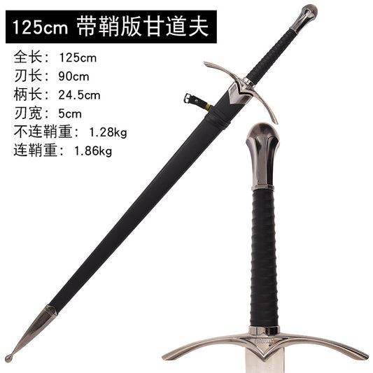The Lord Of The Rings, manga katana,anime sword Gandalf Glamdring sword,Full Metal, - Steel myth