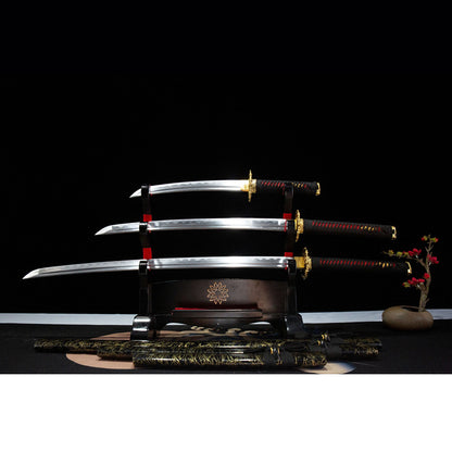 Katana, Wakizashi,one-piece long sword, 1045 steel, handmade Japanese sword - Steel myth