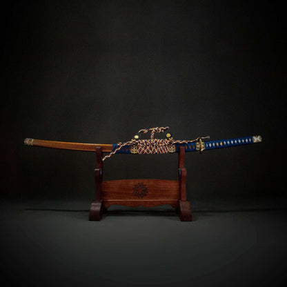 Choran Tachi, full tang handle, handmade Japanese sword, high performance spring steel (can be bent 90 degrees without deformation)