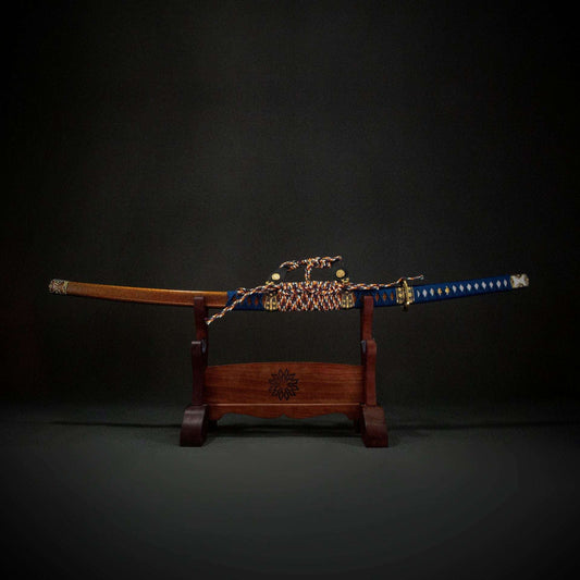 Choran Tachi, full tang handle, handmade Japanese sword, high performance spring steel (can be bent 90 degrees without deformation)