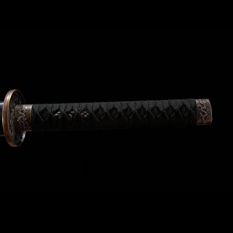 Wakizashi, 1045 steel, one-piece blade, handmade Japanese sword - Steel myth