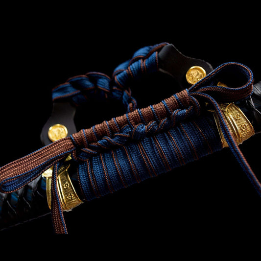 Tachi, oil quenching, real handmade samurai sword, one-piece long sword, 1060 high manganese steel