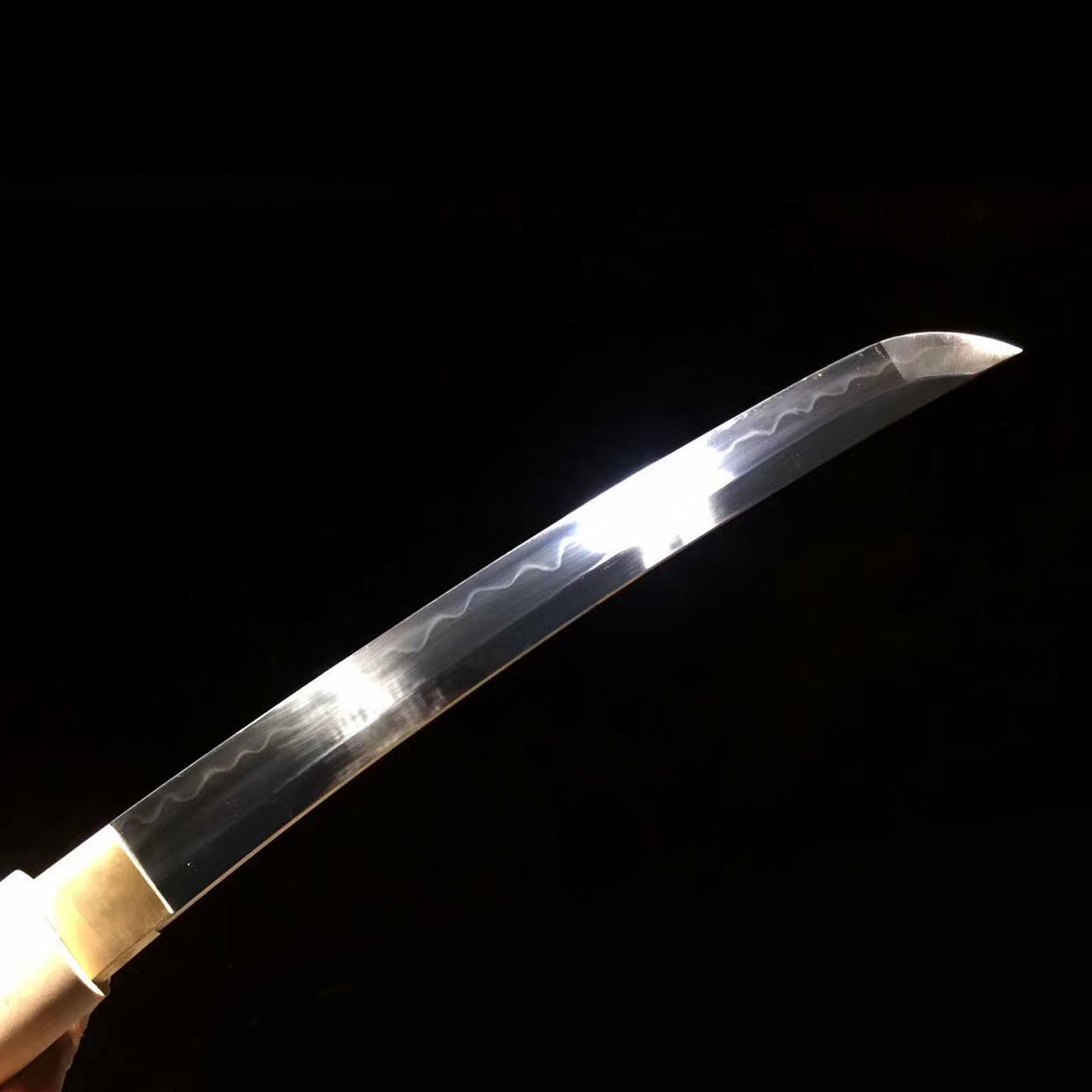Dumu Wakizashi, T10 steel, earth-covered and burnt blade, pure handmade Japanese sword - Steel myth