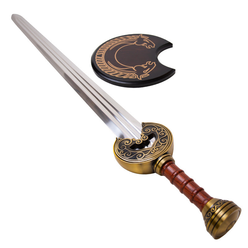 The Lord Of The Rings, manga katana,anime sword , King Rohan's sword Herugrim,Full Metal, - Steel myth
