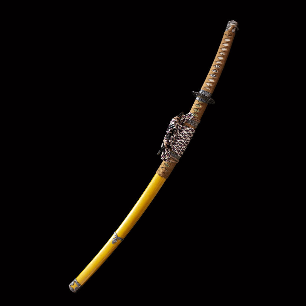 Tachi, Japanese sword, high manganese steel, real handmade samurai sword - Steel myth