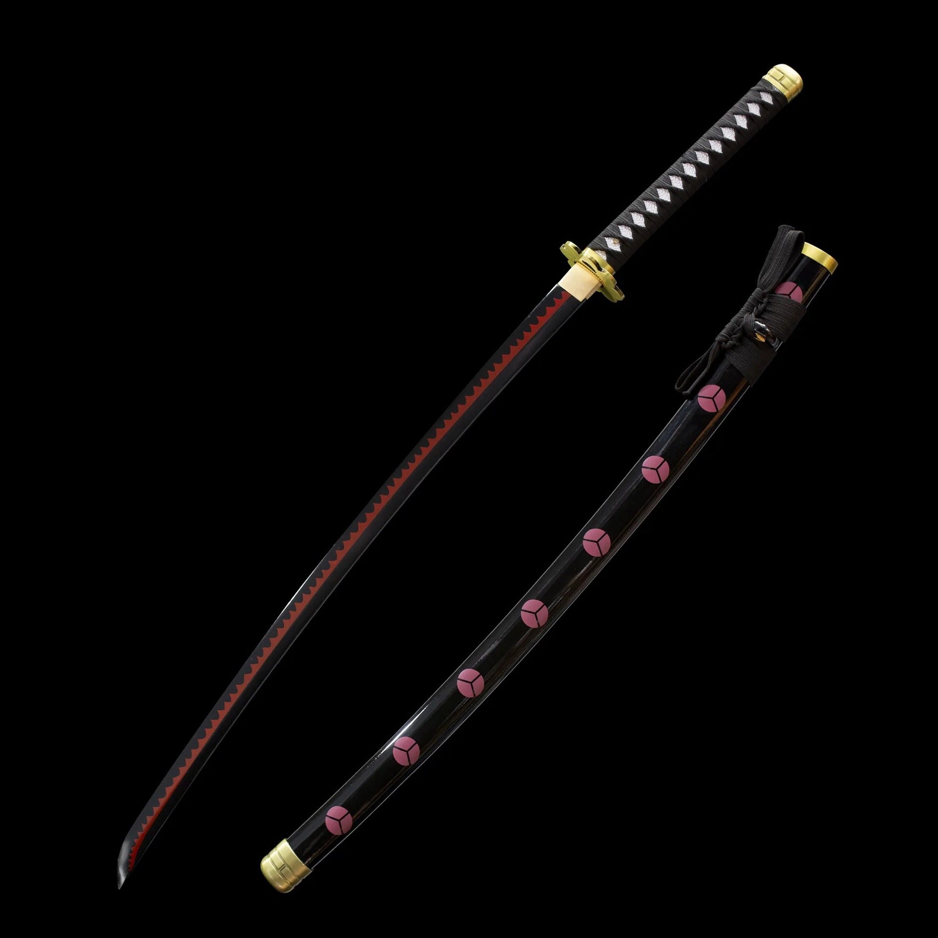 One Piece, Zoro Swords, 1060 high manganese steel, hand-forged, oil quenched - Steel myth