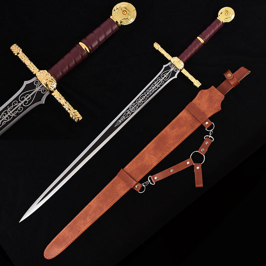 Elden Ring, manga katana,Lordsworn's Straight Sword,Full Metal - Steel myth