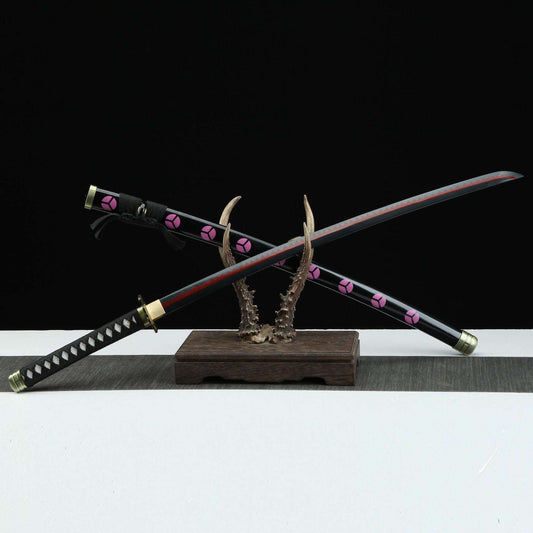 One Piece Sword ,zoro swords,manga katana,Kokutō Shusui,1045 Carbon Steel