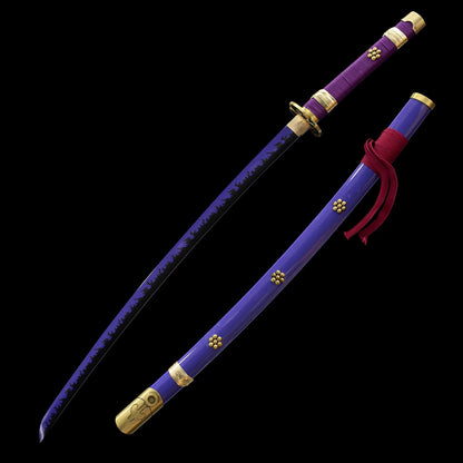 One Piece, Zoro Swords, 1060 high manganese steel, hand-forged, oil quenched - Steel myth