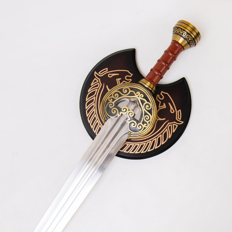 The Lord Of The Rings, manga katana,anime sword , King Rohan's sword Herugrim,Full Metal, - Steel myth