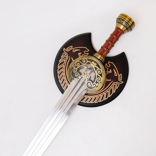The Lord Of The Rings, manga katana,anime sword , King Rohan's sword Herugrim,Full Metal, - Steel myth